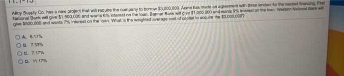  Alloy Supply Co. has a new project that will require the