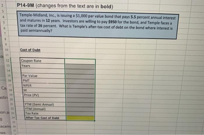  2 3 4 P14-9M (changes from the text are in bold)