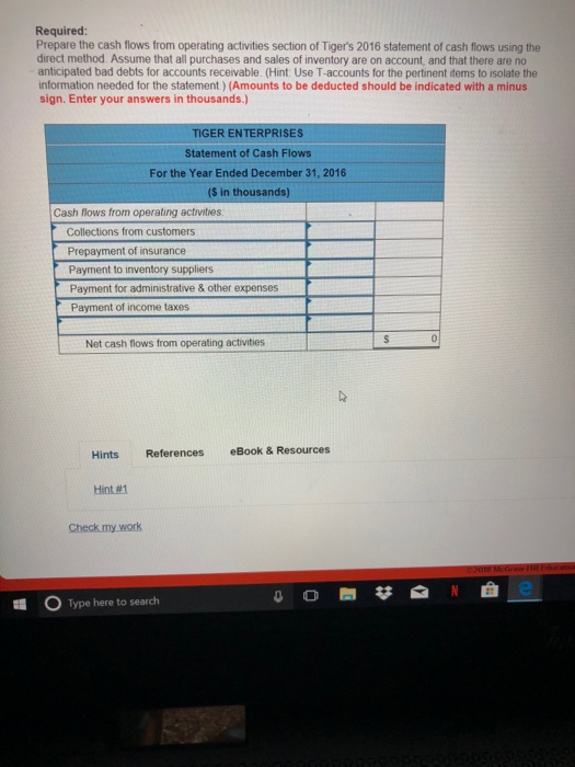 balance sheet information for Tiger Enterprises TIGER ENTERPRISES Income Statement For the