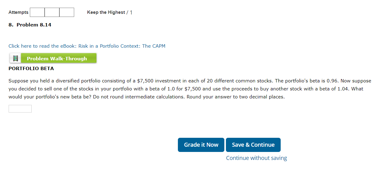 Need help on this finance question ASAP: Attempts Keep the Highest /