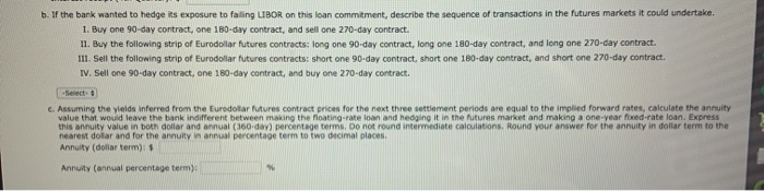Problem 15-06 As a relationship officer for a money.center commercial bank, one