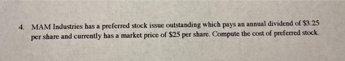 preferred stock and 60% equity. Assume all other data as presented in