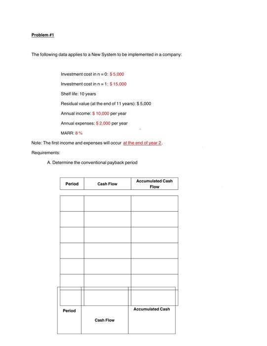 the courte puter Period Can Flow Accumulated Cash Flow Use this space