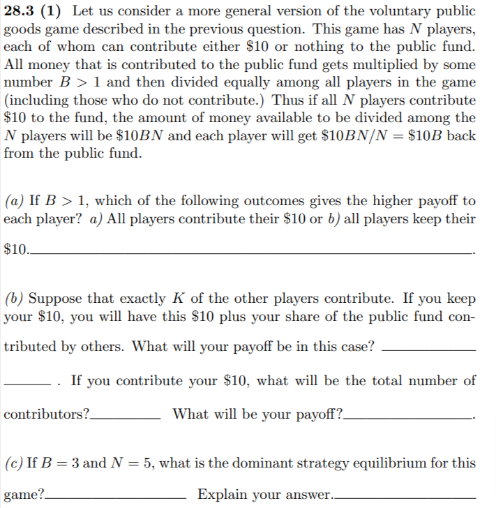 28.3 (1) Let us consider a more general version of the