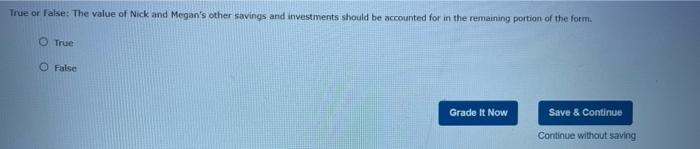 Nick in the primary cames, making $57,000 per year. Megan does not
