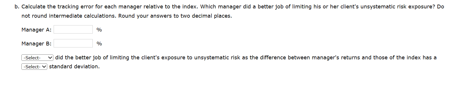 annual return differential that he or she produced relative to the benchmark?