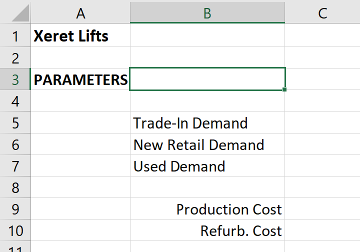 2 (40 points) Xeret Industries manufactures and sells an industrial lift that