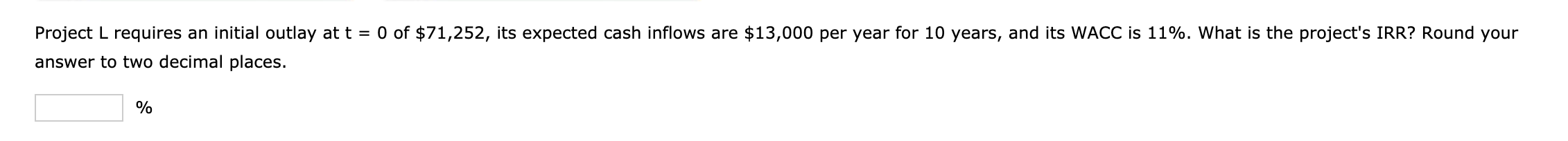 $45,000, its expected cash inflows are $12,000 per year for 9 years,