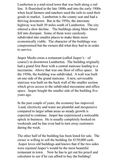  In this problem 1 year is equivalent to 360 days. Lumberton