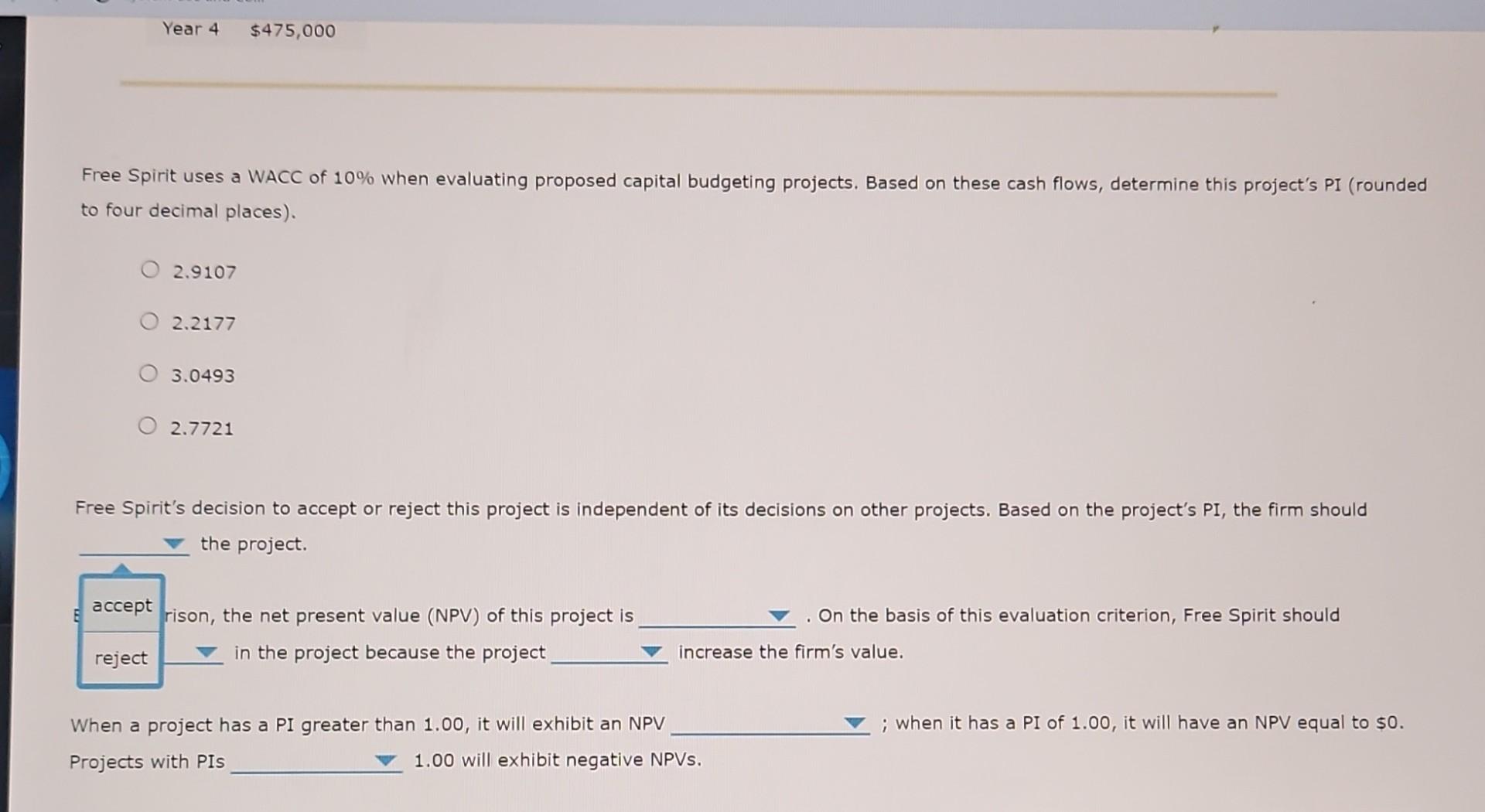 $1 invested in investment The profitability index (PI) is a capital budgeting