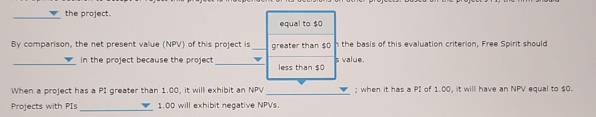 life (the project's expected benefits) to its net cost (NINV). A project's