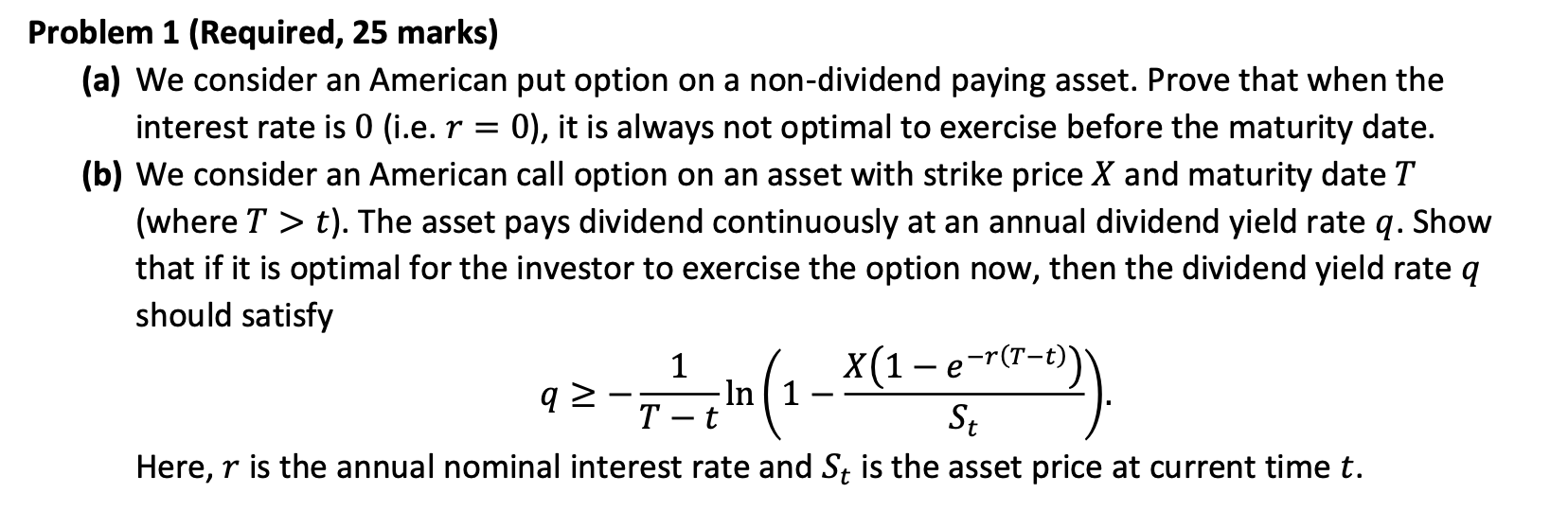 Actuarial Math/ Financial Math Problem: Binomial Tree Pricing Model Problem 1 (Required,