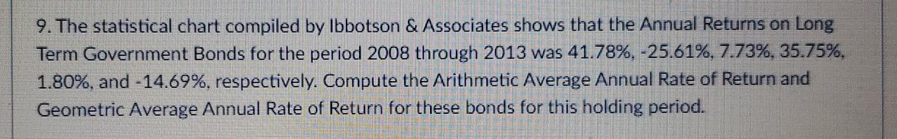 please answer in formulas or financial calculator values and round decimals to