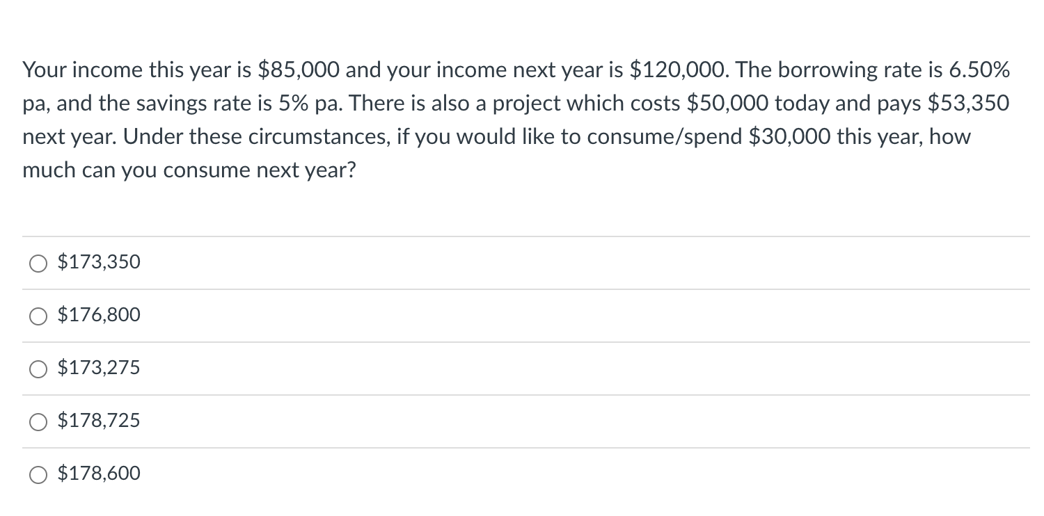 Make sure your answer is completely correct. Your income this year is