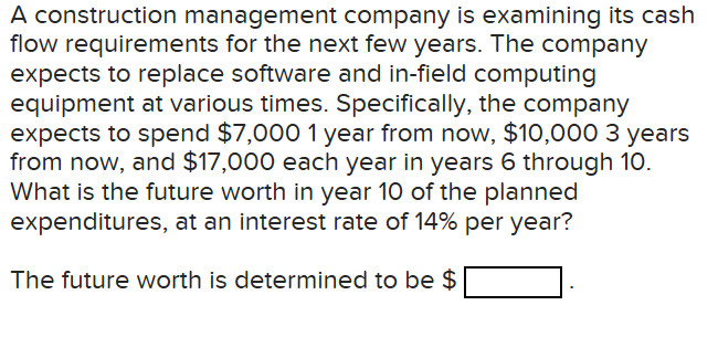 to $400 per year. Use an interest rate of 9% per year.
