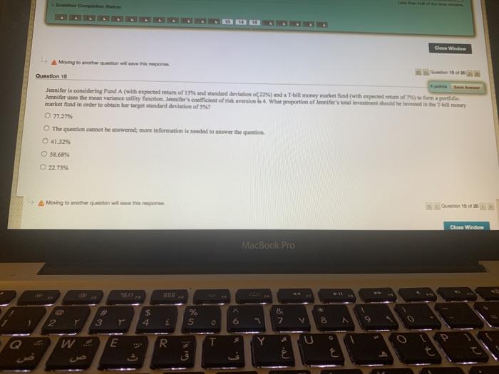 has an expected return of 12% and a standard deviation of 15%