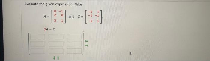 please and thank you Evaluate the given expression. Take 0-1 2 0