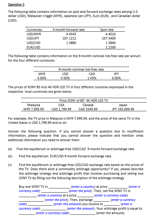 If no commodity arbitrage exists, then mention that no arbitrage strategy