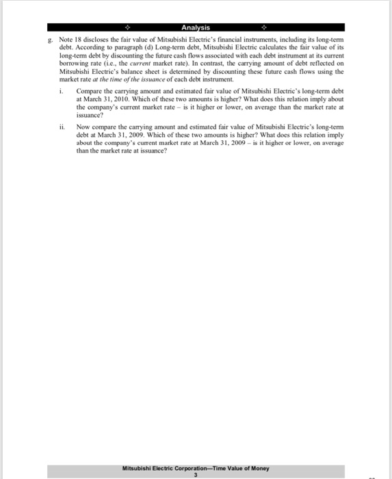 Mitsubishi Electric Corporation-Time Value of Money Mitsubishi Electric Corporation was founded in