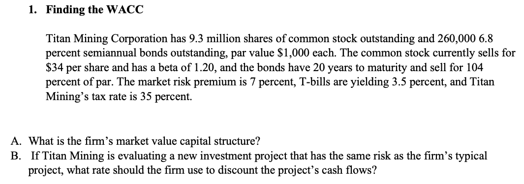 Please solve the problem utilizing Microsoft Excel and showcase the formulas used