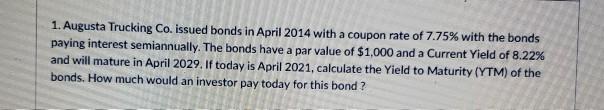 please answer in formulas or financial calculator values and round decimals to