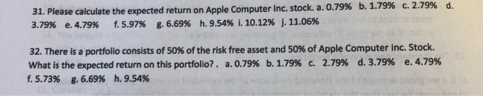 when the risk free rate is 0.4%, and the return on the