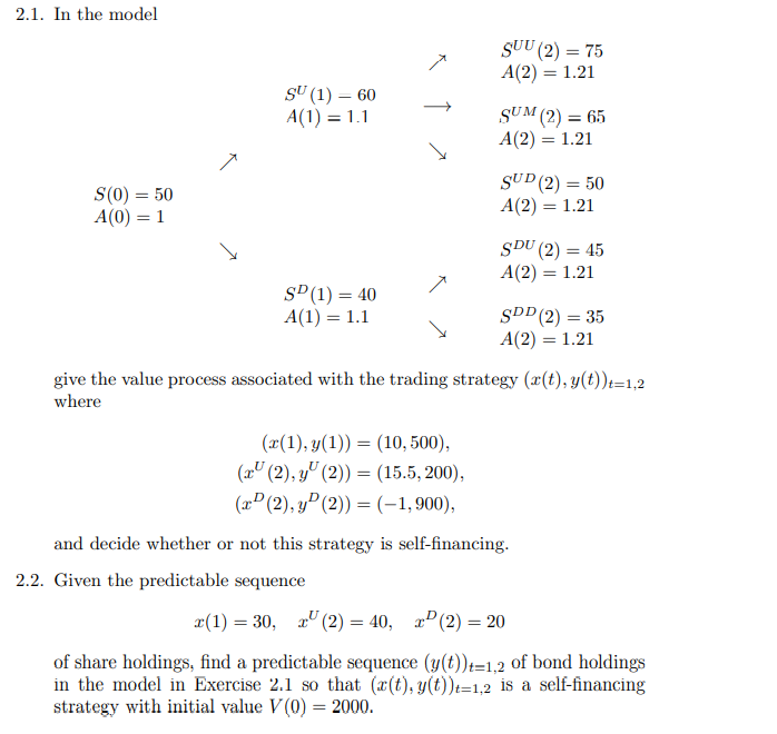  please do 2.2 2.1. In the model SUU (2) = 75