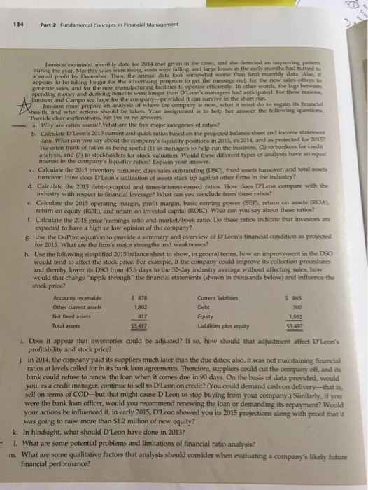 PART II 6 FINANCIAL STATEMENTS AND TAXES Part I of this case,