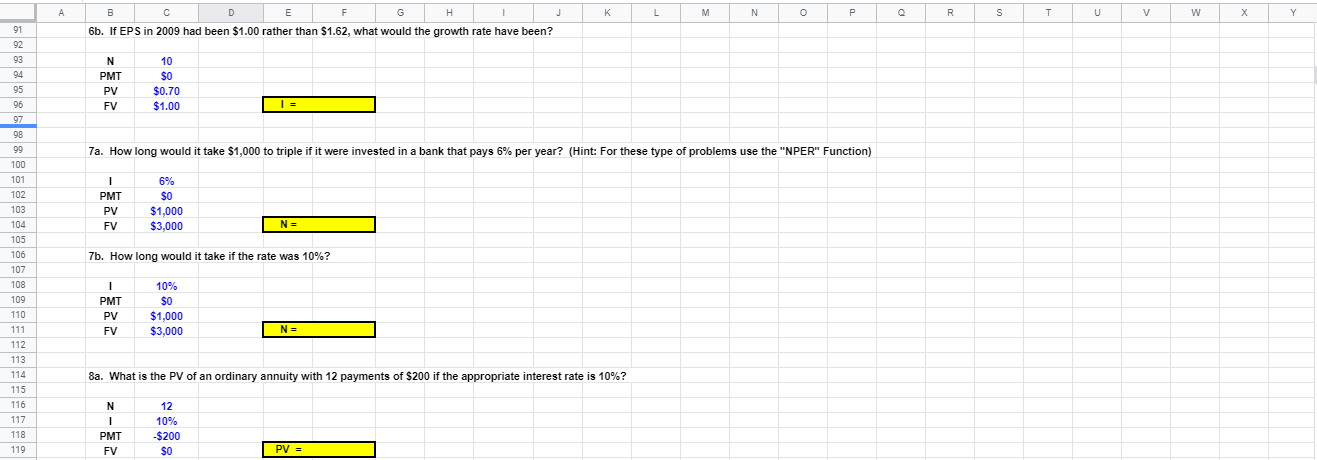 1a. What would the future value of $500 be after 5 years