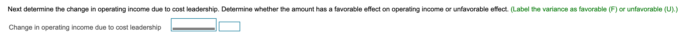 effect of growth $ 600,000 F 171,818 Cost effect of growth U