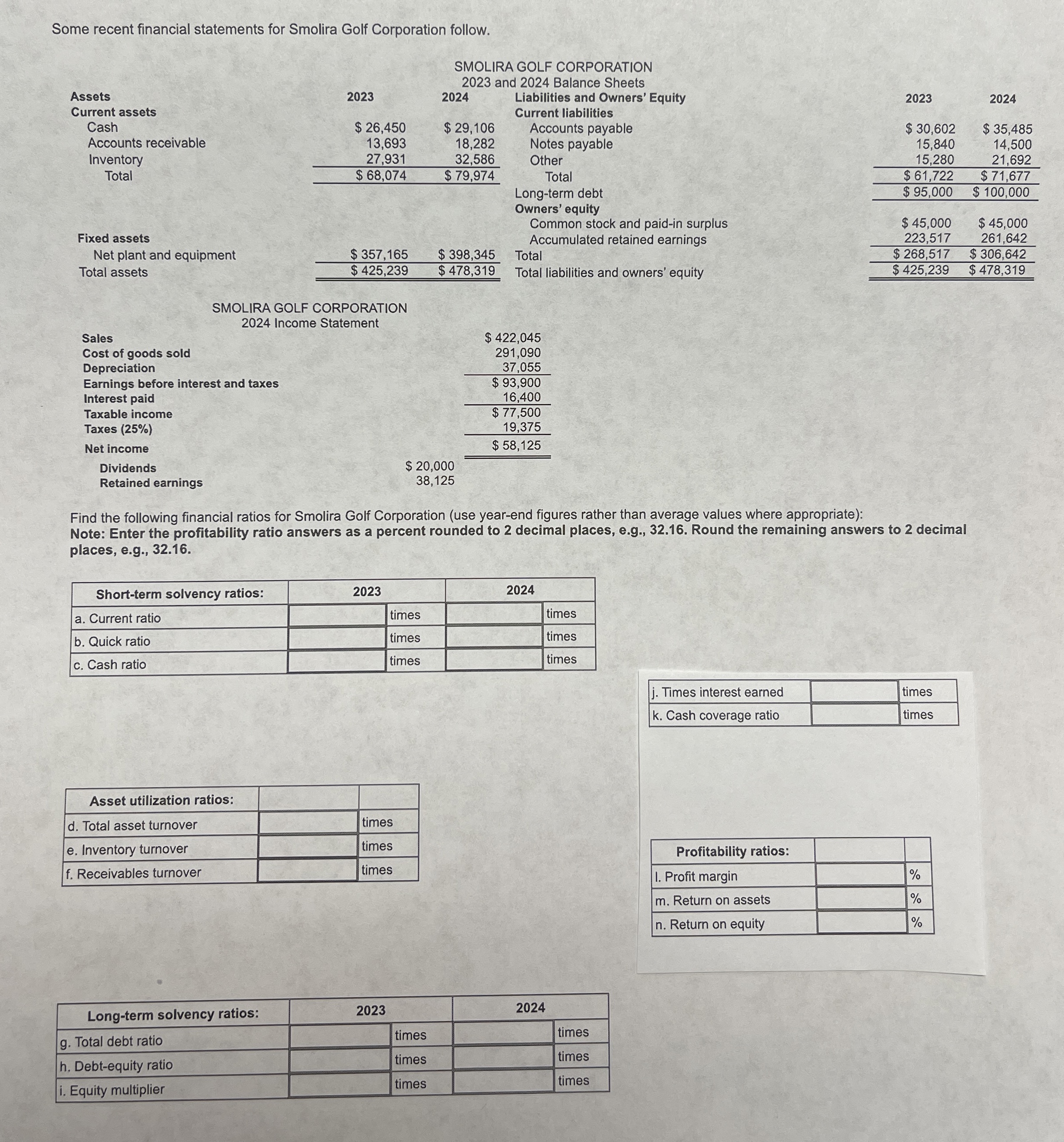  4. please help solve this for all tables! 