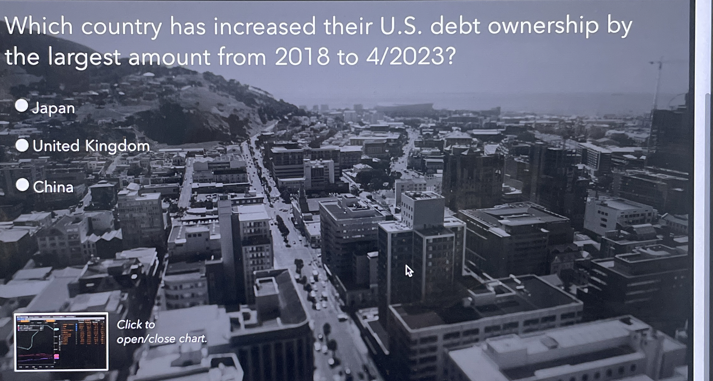  Which country has increased their U.S. debt ownership by the largest