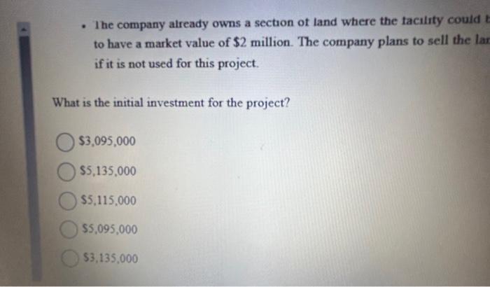 for the consumer market ecompany's CFO has collected the following information about