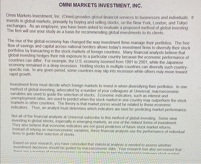 please help ASAP will upvote really need help on question 1 OMNI