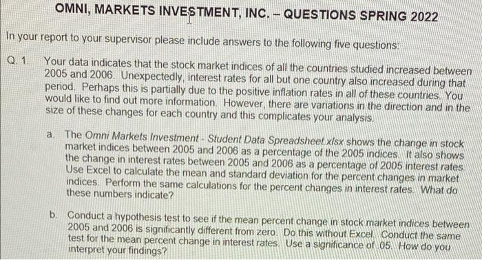 employee, you have been asked to evaluate a proposed method of global