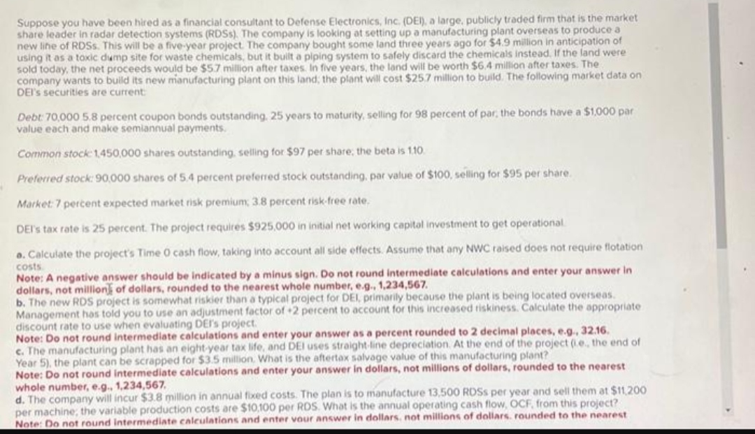  e-1. Calculate the net present value. Note: Do not round intermediate