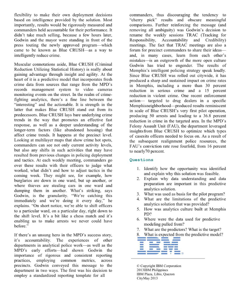 Department POLICE Godwin liked what he heard. So much so that he