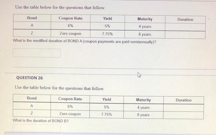  both questions please! show work! thanks Use the table below for