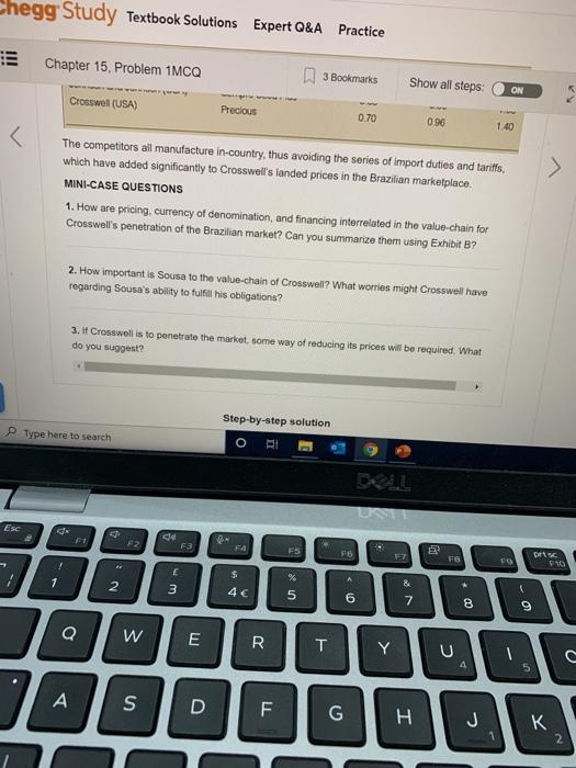  Chegg Study Textbook Solutions Expert Q&A Practice Chapter 15, Problem 1MCQ