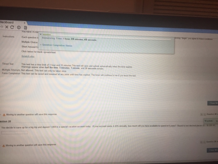 Down-side e Interest rate Market Moving to another question will save this