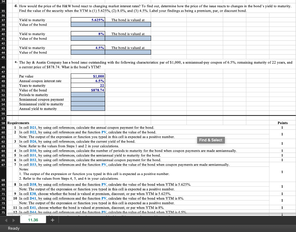 H&W Corporation has an annual-pay coupon of 5.625% plus a par value