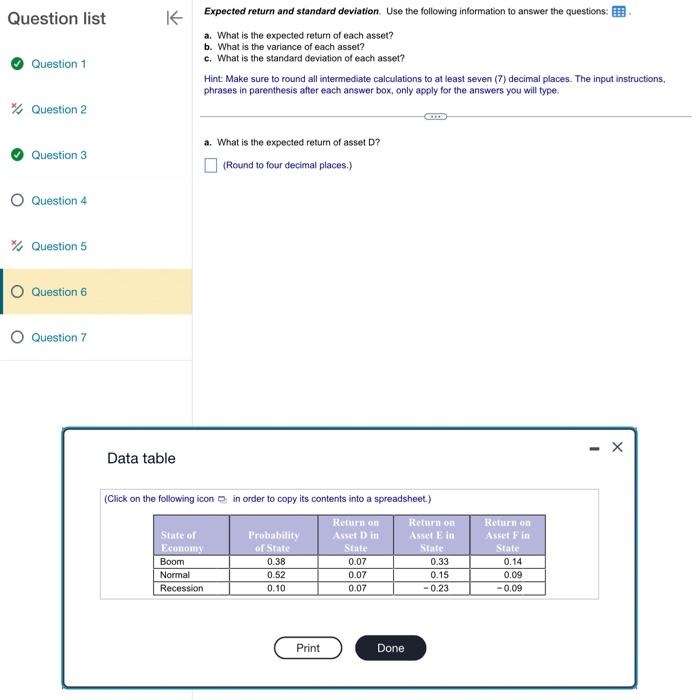  estion list Question 1 Question 2 Question 3 Question 4 Question