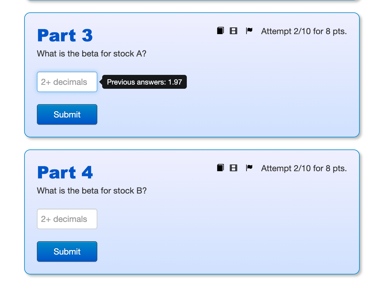 B, given different states of the economy: State (s) Probability E(ra,s) E(TB,s)
