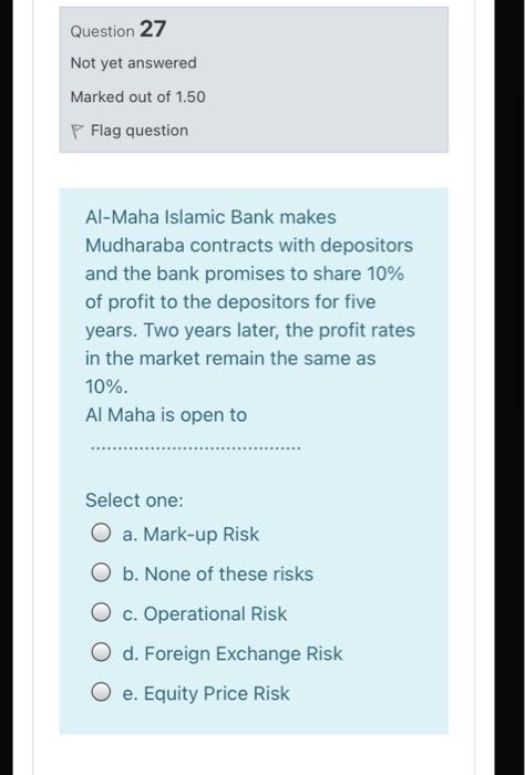 rate you Question 24 Not yet answered Marked out of 1.00 P