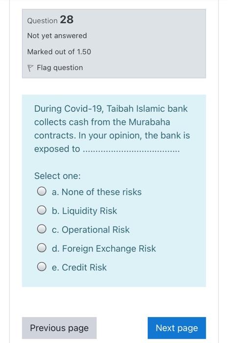 Flag question The Arabic term riba means Select one: O a. Profit
