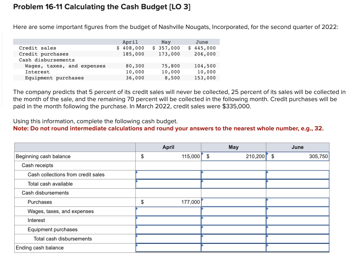 PLEASE HELP ASAP (will give a thumbs up!!) Problem 16-11 Calculating the
