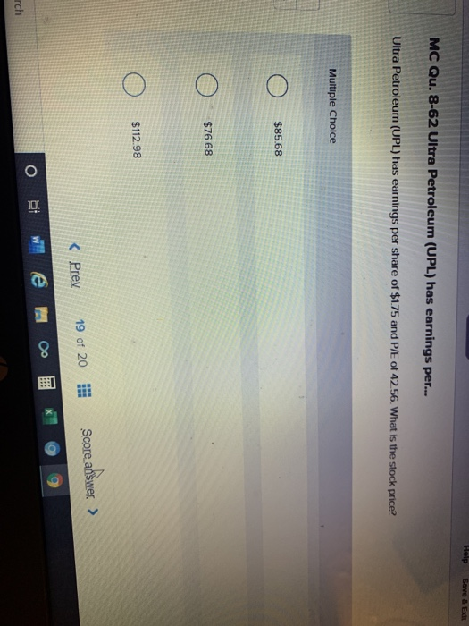  Help Save & Ext MC Qu. 8-62 Ultra Petroleum (UPL) has