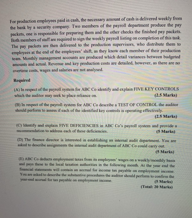 factory, which produces classic and casual shoes. The company's year-end is 31