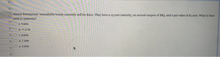 total return for the coming year? . 7.48 . 9.92% . 7.64