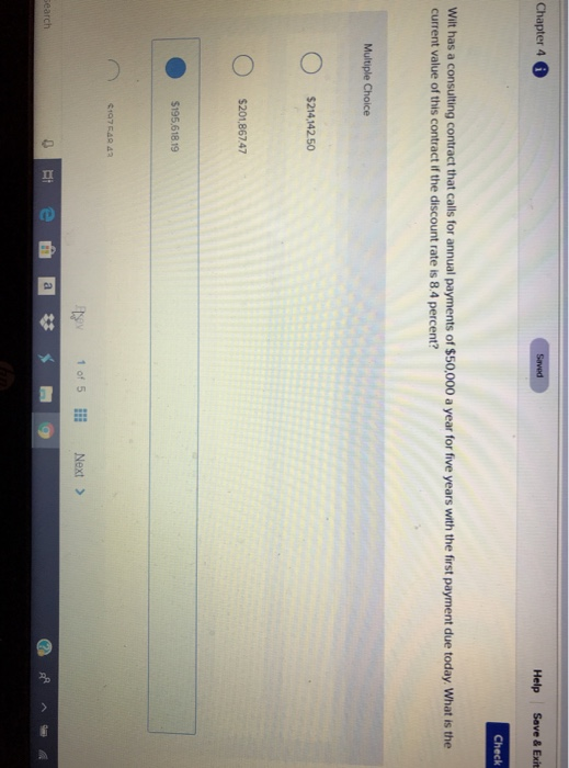  Chapter 4 Help Save & Exit Wilt has a consulting contract